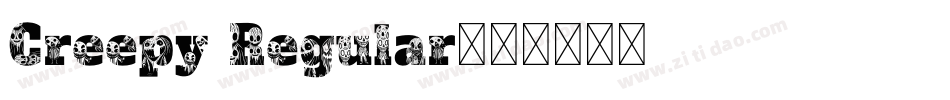 Creepy Regular字体转换